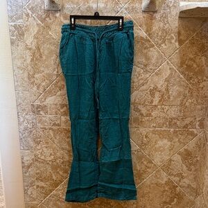 Roxy Teal Textured Pants